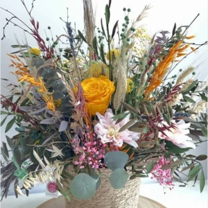 Cesta Seco Oliva Marfil - Allbouquets