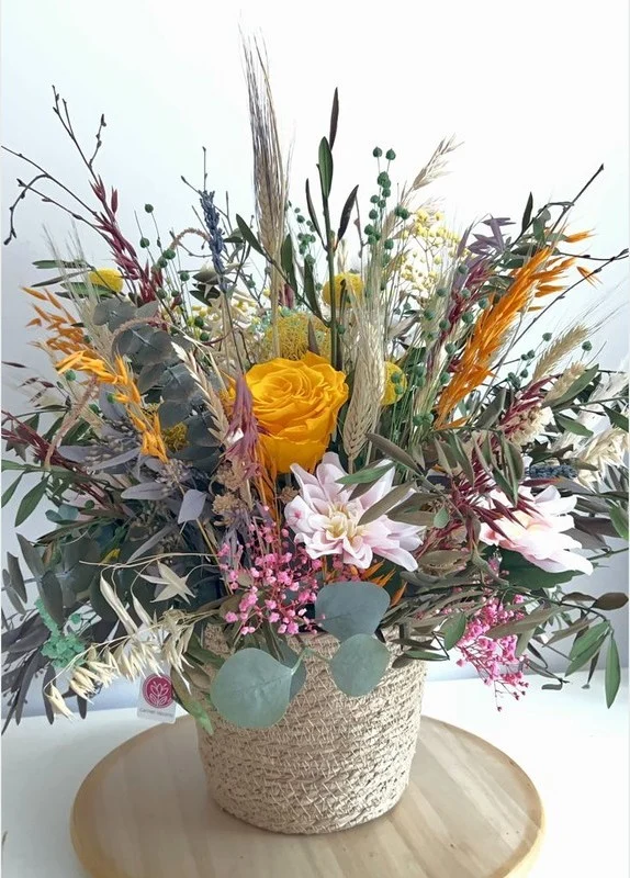 Cesta Seco Oliva Marfil - Allbouquets