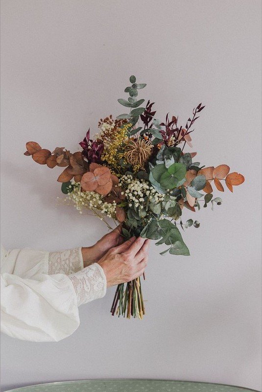 Ramo Seco Lila Oliva - Allbouquets